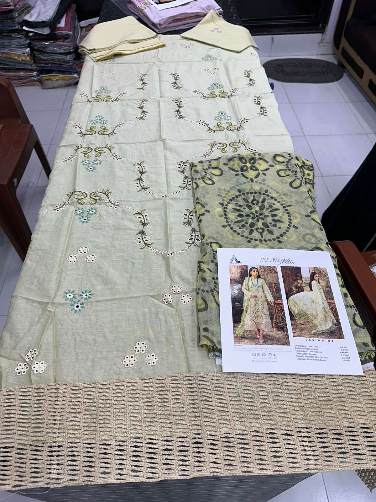 ADAN S LIBAS TRADITIONAL ATTIRE LAWN by ADAN LIBAS